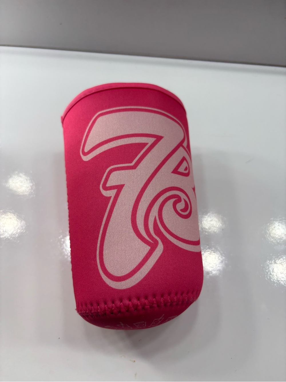Pink 7brew coffee sleeve